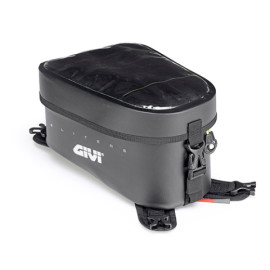 Borsa serbatoio GIVI GRAVEL-T RANGE waterproof nera, 10 litri, con interno di colore giallo