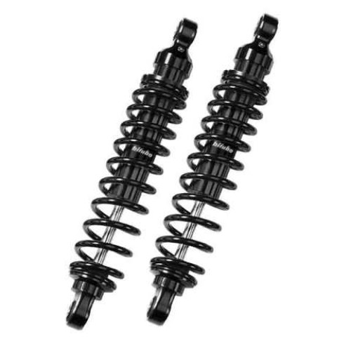 AMMORTIZZATORI POSTERIORI BITUBO WMB02V2 Coppia regolabile: precarico molla, interasse 296mm, Molla Nera per HARLEY DAVIDSON XL 1200 FORTY-HEIGHT (2010-2015) - 883 XL SPORTSTER C CUSTOM (1998-2003) - 1200 XL SPORTSTER