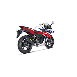 Silenziatore Non omologato AKRAPOVIC Linea Slip on (CARBONIO) fodero in carbonio per HONDA CBR 300 R (2014>)