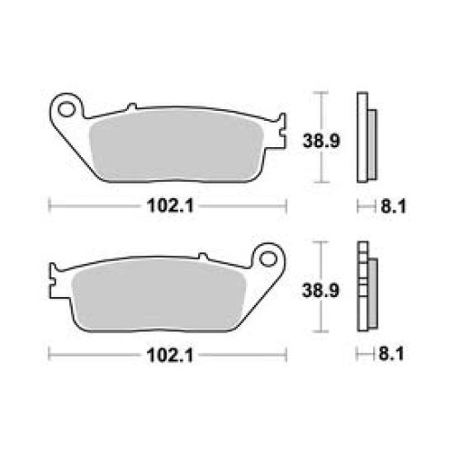 Pastiglie freno SBS Anteriore Sinterizzate (1 coppia per 1 disco), CAGIVA GRAN CANYON HONDA HORNET