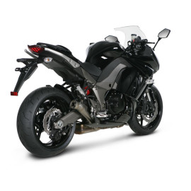 Coppia terminali di scarico Akrapovic SPLIT-ON MEGAPHONE in Titanio NON Omologati KAWASAKI Z 1000 / Z 1000 ABS (2010/2013)