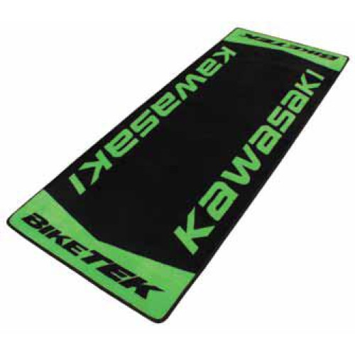 Tappetino da Garage per Moto in fibra di nylon antiscivolo con grafica KAWASAKI Serie 2