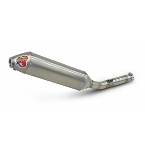 Terminale di scarico Akrapovic SPLIT-ON Ovale full Titanio con DB-Killer NON Omologato KawasakiI KX 250 F (2004/2005) FINO AD ESAURIMENTO SCORTE