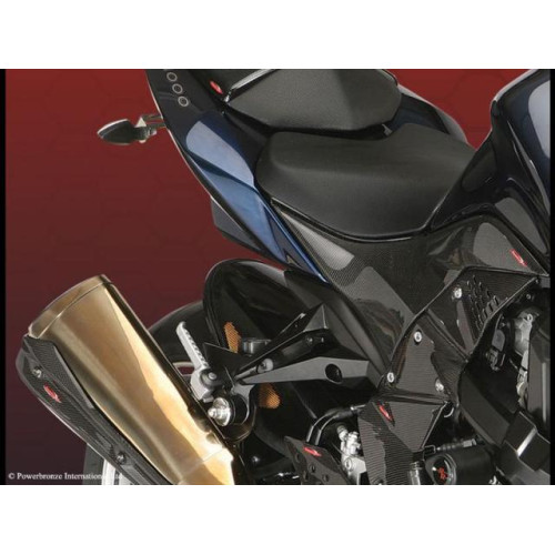 Parafango Posteriore CARBONIO - RETINA ORO per KAWASAKI Z1000 (07-09)