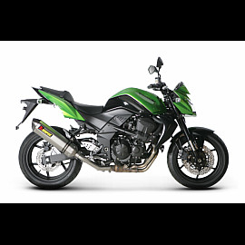 Terminale di scarico Akrapovic SPLIT-ON Esagonale CARBONIO - fondello Carbonio con DB-Killer NON Omologato KAWASAKI Z 750 / Z 750 R (2007/2012) (2007-2012>)