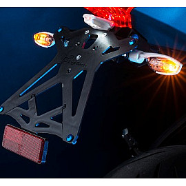 Porta Targa Regolabile LIGHTECH con Catadiottro e luce targa LT009 per HONDA CBR 1000 RR (2010>)