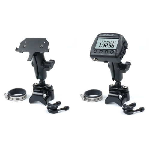 KIT STAFFA TUBO PICCOLO CON DIAMETRO SINO A 3 CM PER CRONOMETRO GPS AIM SOLO.