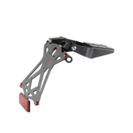 KIT PORTA TARGA REGOLABILE LIGHTECH COMPLETO DI LUCE TARGA E CATADIOTTRO per HONDA CBR 1000 RR (2017)