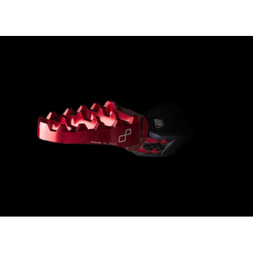 Poggiapiede passeggero  Lightech per DUCATI HYPERSTRADA 821 / HYPERMOTARD 821 (2013) - COLORE NERO -