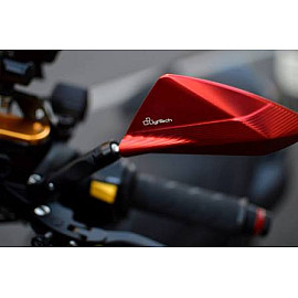 Specchietti Retrovisori LIGHTECH Omologato  Colore ROSSO (destro+sinistro) per YAMAHA T-MAX 530 ( fissaggio a manubrio)