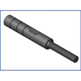 Asta Cambio C Maschio/Femmina M6 (Alluminio anodizzato nero) Lunghezza 60.5mm