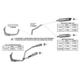 COLLETTORI RACING ARROW HONDA CBR 600 RR (2007-2008)