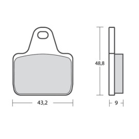 Pastiglie freno mescola Z04 per PINZE MONOBLOCCO X99C460/61 + XA88810/11/20/21
