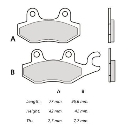 Pastiglie freno mescola Z04 per KAWASAKI NINJA 250 - NINJA 300 - NINJA 400