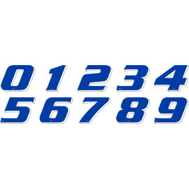 NUMERI ADESIVI STICKERS BLU (1 PZ)