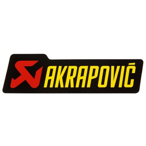 Adesivo Akrapovic resistente al calore 120x34.5mm