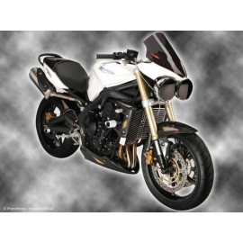 Parafango Posteriore in ABS Colore NERO - RETINA ORO per TRIUMPH STREET TRIPLE/STREET TRIPLE R (07-12)
