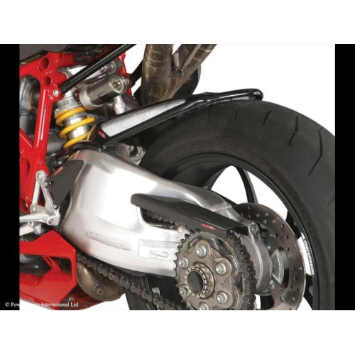 Parafango Posteriore  Colore CARBON LOOK-GOLD MESH per DUCATI 1098/848/1198 (09-13)