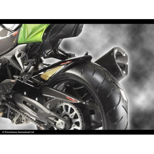 Parafango Posteriore CARBON LOOK-GOLD MESH per KAWASAKI Z 750 R (11-12)