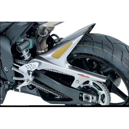 PARAFANGO POSTERIORE colore NERO - RETINA ARGENTO per YAMAHA YZF1000R1 (04-06)
