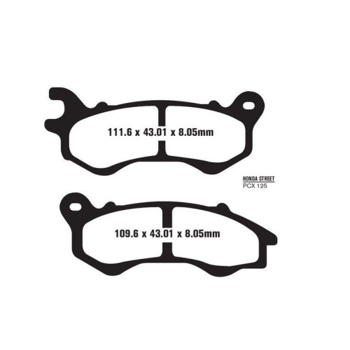 Pastiglie freno SBS Anteriore in Ceramica (1 coppia per 1 disco), HONDA PCX 125 (2010-2011)