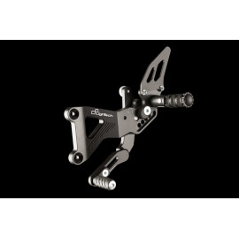Pedane regolabili con poggiapiede snodato Lightech Ducati 848/1098/1198 REPLICA SBK (2007/2011)