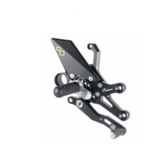 Pedane regolabili con poggiapiede fisso Lightech HONDA CBR 1000 RR / ABS (2008-2017)