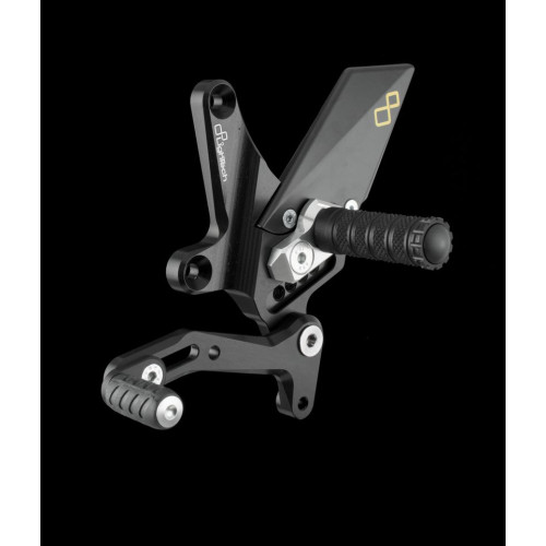 Pedane regolabili con poggiapiede fisso Lightech KAWASAKI Z 1000 / ABS (2010>) - Z 1000 SX (2011>)