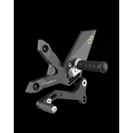Pedane regolabili con poggiapiede fisso Lightech KAWASAKI Z 750 (2007-2012)