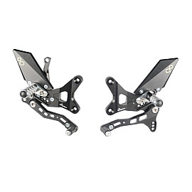 Pedane regolabili con poggiapiede fisso Lightech KAWASAKI ZX-10 R (2011/2015)