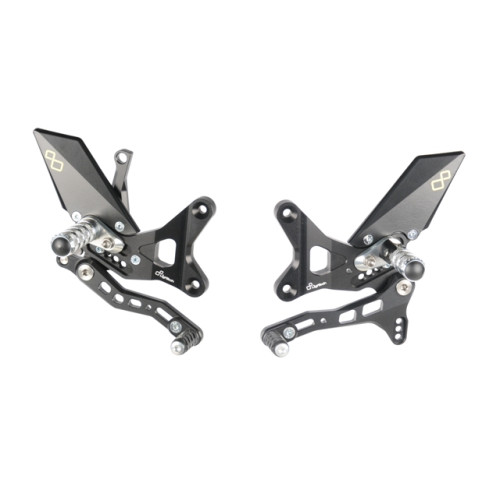 Pedane regolabili con poggiapiede fisso Lightech KAWASAKI ZX-10 R (2011/2015)