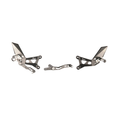 Pedane regolabili con poggiapiede snodato Lightech YAMAHA R6 (2006-2007)