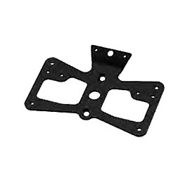Porta Targa Regolabile Universale RIZOMA linea STANDARD completo di Luce Targa - Catarinfrangente - Attacchi Frecce - 2 Piatti Targa