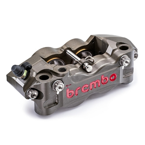 Pinze radiali Brembo per dischi fascia frenante 30 mm Th 6 mm -  DX CNC P4-32/36 pist. Titanio (senza pastiglie) - interasse 108 mm
