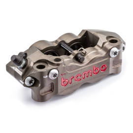 Pinze radiali Brembo per dischi fascia frenante 30 mm Th 6 mm - SX CNC P4-32/36 pist. Alluminio (senza pastiglie) - interasse 108 mm