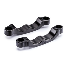 Pinze radiali Brembo per dischi fascia frenante 34 mm Th 5,5 mm -  Kit SX+DX CNC P4 32 (con pastiglie) - interasse 100 mm - NICHELATA GP4-RX