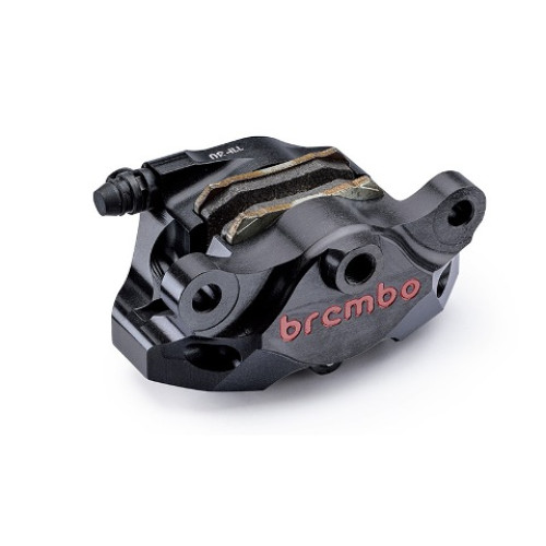 Pinza Posteriore 84 mm P2 34 CNC SUPER SPORT  (Con pastiglie) - MONTA SU ATTACCO ORIGINALE APRILIA E DUCATI - Anodizzata Nera -