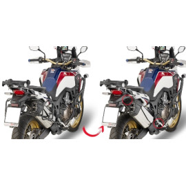Portavaligie laterale a rimozione rapida specifico per valigie MONOKEY® GIVI per HONDA CRF 1000 L AFRICA TWIN (2016)