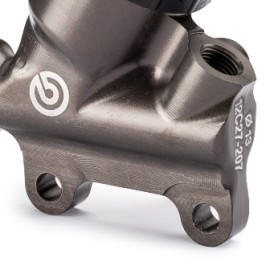 Pompa freno posteriore Brembo MASTER CYLINDER PS 13 CNC con serbatoio tondo incorporato - dotato di uscita dedicata per sens. pressione