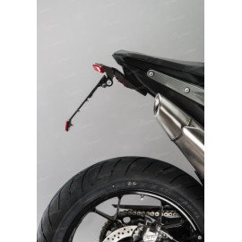 Kit Porta Targa LIGHTECH Omologato con Foro frecce e Catadiottro per KTM DUKE 790 (2018>)