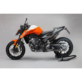 Kit Porta Targa LIGHTECH Omologato con Foro frecce e Catadiottro per KTM DUKE 790 (2018>)