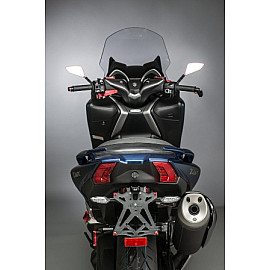 Porta Targa Regolabile LIGHTECH completo di Luce Targa e Catadiottro per YAMAHA T-MAX 530 (2017>)