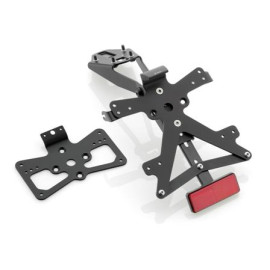 Porta Targa Regolabile Omologato RIZOMA linea FOX completo di luce e catarifrangente per KAWASAKI 1000 SX-10R (2016>)