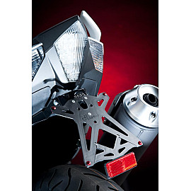 Porta Targa Regolabile LIGHTECH completo di Luce Targa e Catadiottro per YAMAHA T-MAX 530 (2012/2016>)