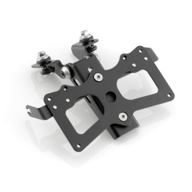 Porta Targa Regolabile Universale RIZOMA linea BASIC completo di Piatto Targa e Attacchi Frecce