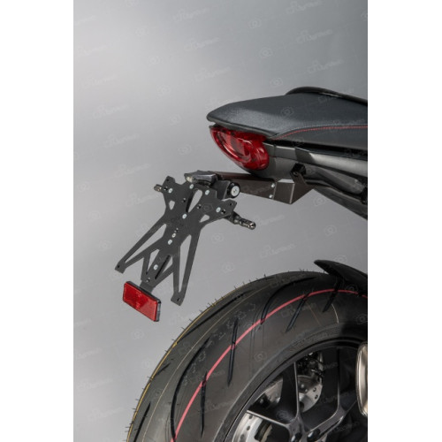 KIT PORTA TARGA REGOLABILE CON CATADIOTTRO E LUCE TARGA per HONDA CB 1000 R (2018>)