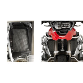 Protezione specifica per radiatore in acciaio inox verniciato nero per BMW R1250 GS (2019)