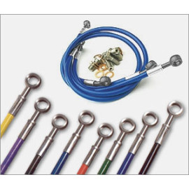 kit tubi freno aeronautici GOODRIDGE KEVLAR raccordi  ERGAL anteriori+posteriori APRILIA RSV / R  /SP 1000 (2001- 2003)