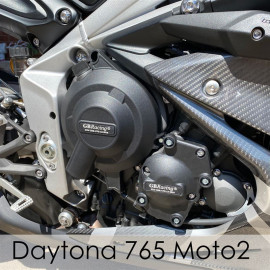 KIT PROTEZIONE CARTER GB RACING ALTERNATORE + FRIZIONE + TIMING PER TRIUMPH DAYTONA 675R (2013 - 2014)