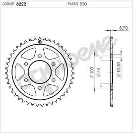 KIT DI TRASMISSIONE ORIGINALE DID - PIGNONE 15 - CORONA 43 - CATENA DID 50 ZVMX G&G 116 MAGLIE   - DUCATI MULTISTRADA ENDURO 1200  - ENDURO TOURING (oem #530 - conv.#525) (2016-2018)